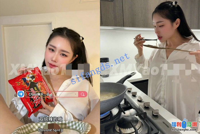 【汐梦瑶6.9最新】火鸡面拌鸡巴，一镜到底的双倍辣火鸡面[某房原版]【1.15G】